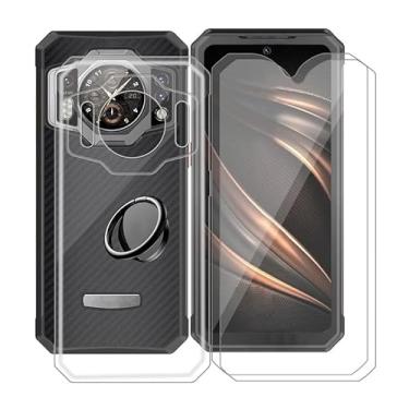 Imagem de ZXLZKQ Capa transparente para Oukitel WP21 (6,7 polegadas) com 2 protetores de tela + suporte magnético de anel de 360°, capa protetora fina à prova de choque capa de telefone de silicone macio para