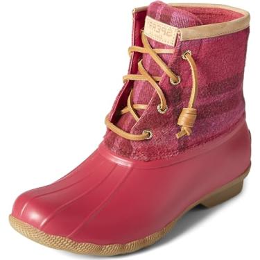 Imagem de Sperry Bota de neve feminina Saltwater, Xadrez vermelho, 8