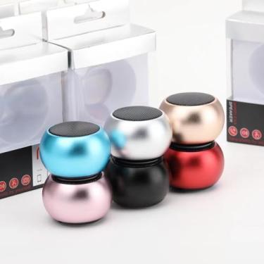 Imagem de Mini Caixa De Som Bluetooth 5.0 Tws Metal Mini Speaker Amplificada 3w (ALEATÓRIA)