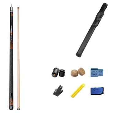 Imagem de Taco de bilhar taco de bilhar taco de sinuca de madeira de bilhar bar taco de sinuca (C taco de sinuca + acessórios + barril A, 11,5 mm)