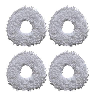 Imagem de KingBra Pacote com 4 almofadas de substituição para esfregão de microfibra, acessórios de pano compatíveis com aspirador de pó robô Narwal Freo/J3