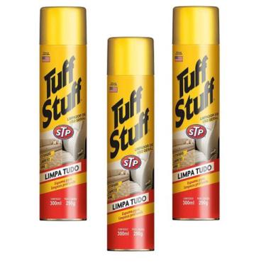 Imagem de Kit C 3 Espuma Para Limpeza De Sofá Multiuso Tuff Stuff 300ml - Armor 