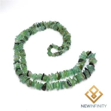 Imagem de Colar de Quartzo Verde Fio de Cascalho de Pedra Natural - New Infinity