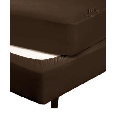 Imagem de Saia Fit Elástica - Solteiro - JGM, Marrom