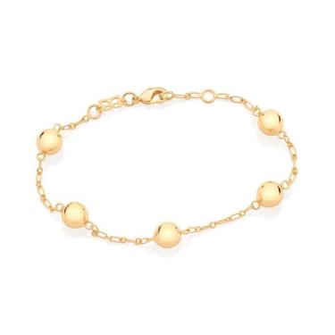 Imagem de Pulseira Rommanel De Bolinha Banhada A Ouro 18k 550640