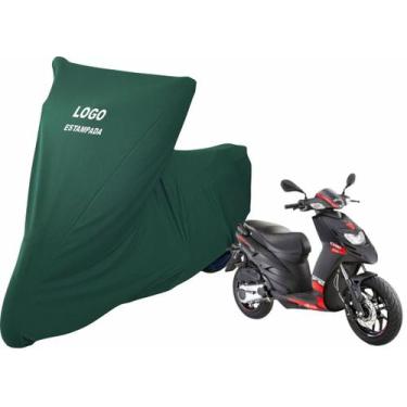 Imagem de Capa Para Moto Aprilia SR 150 De Tecido Não Risca Pintura - Mz, Verde