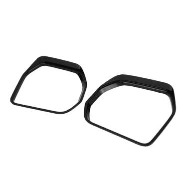 Imagem de REPAIROCK 1 par de acabamento de sobrancelha retrovisor de chuva para Toyota Tundra 2022-2024 Espelho lateral protetor de chuva cobertura de sobrancelha ABS preto brilhante