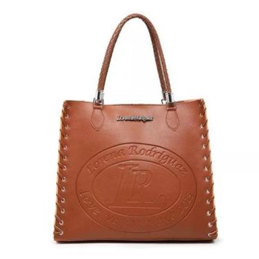 Imagem de Bolsa Sacola Classic Lr  + Nécessaire - Lorena Rodriguez, Caramelo