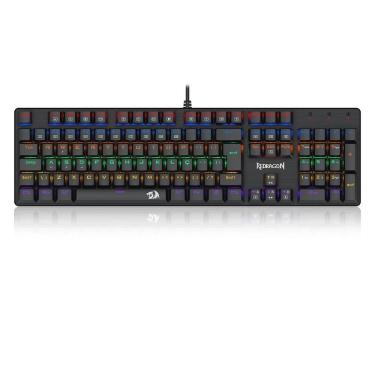Imagem de Teclado gamer mecânico Valheim, ABNT2 Switch Marrom, K608-R (PT-BROWN), REDRAGON