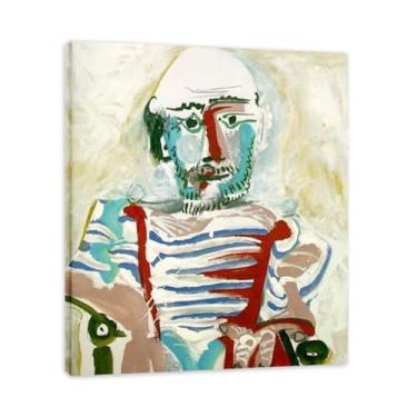 Imagem de Murais Seated Man Diego Rivera – Arte do Realismo Socialista Mexicano, Muralista do Século 704, Coleção Clássica do Museu de Nova York para Decoração de Casa 30 x 36 cm