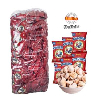 Imagem de Pipoca doce vovozinha fardo com 50 pacotes de 18 gramas