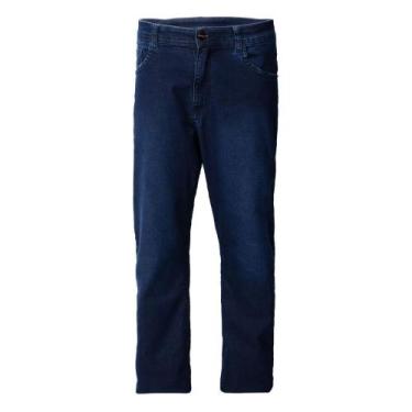 Imagem de Calça Jeans Masculina Guitta Rio Modelagem Reta Azul Escuro, Azul escu