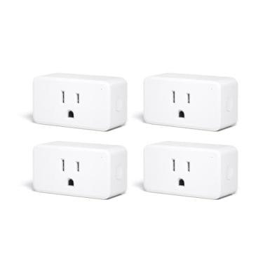 Imagem de THIRDREALITY ZigBee Smart Plug 4 Pack with Real-time Energy Monitoring,15A Outlet, Zigbee Repeater,ETL Certified,ZigBee Hub Required,Work with Home Assistant,Compatible Echo Devices and SmartT