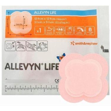 Imagem de Curativo Allevyn Life Adesivo Smith e Nephew 12,9cm x 12,9cm 1 Unidade