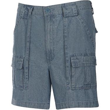 Imagem de Bermuda cargo masculina Trader da Weekender, Chambray, 32