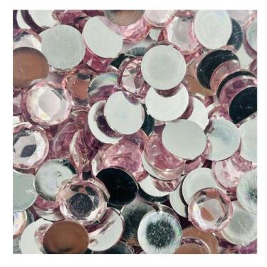 Imagem de Colagem Chaton Rosa 15mm 100pçs Cristal Artesanato 40g - Macall