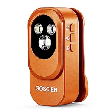 Imagem de Lanterna recarregável EDC com clipe de 500 lúmens, luz de clipe com três soluções de iluminação, carregamento USB C, luzes magnéticas para sinalização, ciclismo, emergência, ambientes externos ou