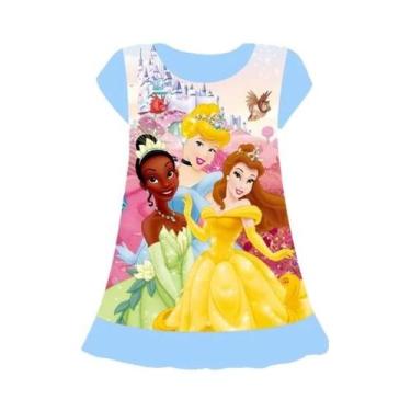 Imagem de Camisola de Pijama Sereia Princesa para Meninas (3-8 anos) - Verão, 6T
