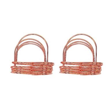 Imagem de Porta-cartões de mesa porta-cartões elegante em ouro rosa ultrafino porta-cartões de metal para festa de casamento mesa de jantar escritório 20 peças