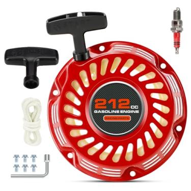 Imagem de FVRITO Conjunto de arranque 212cc compatível com Predator 212 Non Hemi Coleman Mini Bike CT200U CT200U-EX BT200X KT196 Go Kart 6.5HP 196cc GX160 GX200 Motor clone peças de cortador de grama recuo