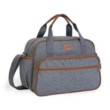 Imagem de Bolsa de Maternidade Grande Just Baby Denver Cinza-Unissex
