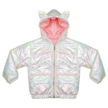 Imagem de Jaqueta Infantil Look Jeans Puff Metalizada Furta-Cor - UNICA - 01-Feminino