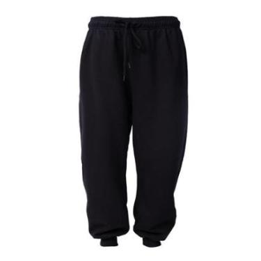Imagem de Calça Moletom Masculina Over Surf Plus Size Punho Preto-Masculino