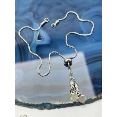 Imagem de Pulseira Bipartida Veneziana 0,80mm - Banho Prata 925 Semijoia com Ver