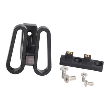 Imagem de YIJU Adaptador de suporte dianteiro para bicicleta dobrável, base de montagem para bicicleta dobrável, Preto