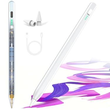 Imagem de VivaEase Caneta Stylus para iPad 11/10/9/8/7/6ª geração (2018-2025) Apple Pencil Magenetic com sensibilidade de inclinação e rejeição da palma da mão para iPad Air 3/4/5/M2/M3, Mini 5/6/7, Pro 11/12.9