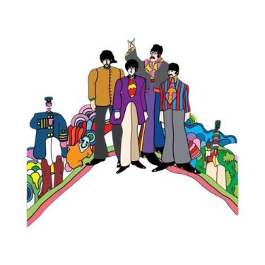 Imagem de Pintura Em Tela Com Desenho Dos Beatles Em Um Submarino, Decoração Par