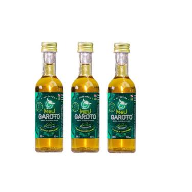 Imagem de Kit Cachaça De Jambu Meu Garoto Miniatura 50ml 3 unidades