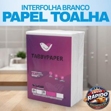 Imagem de Papel Toalha Interfolha 20,5x20cm - Branco  Tabby Paper