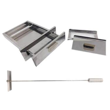 Imagem de Gaveta De Cinzas 304 c/ Rodo Inox Churrasqueira Alvenaria - INOX LAURI