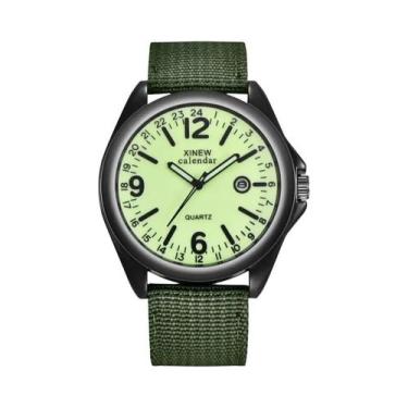 Imagem de Relógio Esportivo Masculino Com Pulseira De Nylon Preta, Moda Casual P