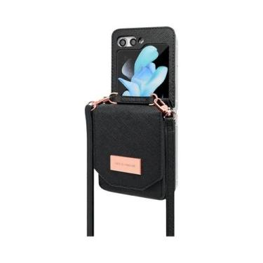 Imagem de Capa Carteira Transversal Com Cordão E Compartimentos Para Cartões Vie