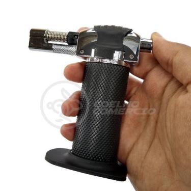 Imagem de Maçarico Culinario Gourmet Portátil Gás Butano Recarregável - SMAR BRA