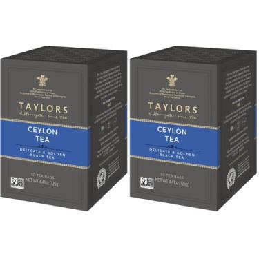 Imagem de Chá Preto Ceylon Puro Taylors of Harrogate 50 Sachês x2