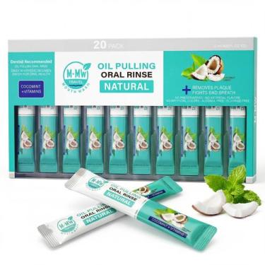 Imagem de M-MW Enxaguante Bucal de Óleo de Coco (Oil Pulling)  20 Sachês de Viag