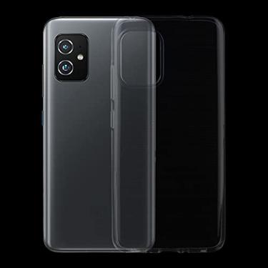 Imagem de capa de proteção contra queda de celular Para asus zenfone 8 0,75 mm Ultra-fino transparente TPU Soft Protective Case