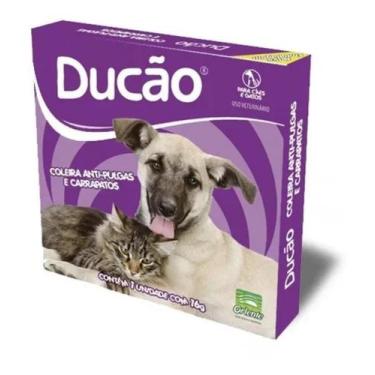 Imagem de Coleira Ducão Anti Pulgas E Carrapatos Para Cães E Gatos Pet