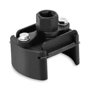 Imagem de Chave de filtro de óleo, ferramenta de remoção de chave de filtro de óleo ajustável de 60 mm-80 mm, ferramenta universal de remoção de chave inglesa de filtro de óleo para carro com 2 garras