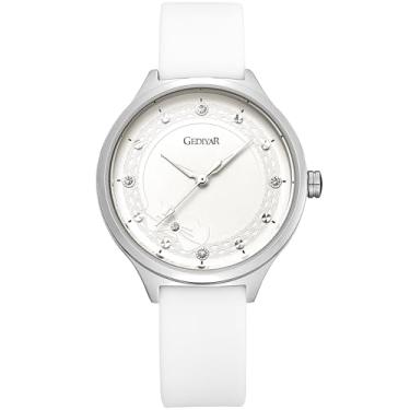 Imagem de RUYEOOK Relógio feminino, enfermeiras, estudantes de enfermagem, várias cores, ponteiro de segundos, pulseira de silicone macio, à prova d'água, quartzo, analógico, feminino, vestido elegante, G720