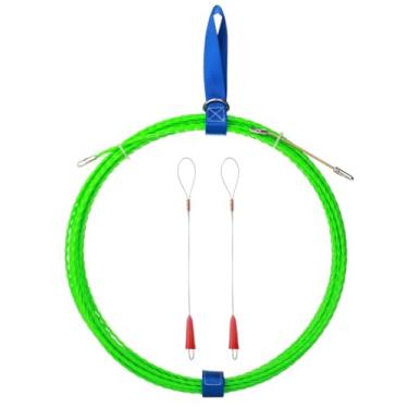 Imagem de Extrator de fio de fita de peixe através da parede rosqueador de fio de peixe mais prendedor de cabo de peixe com corda de aço 15 m