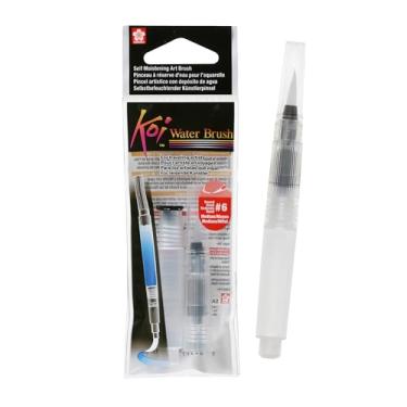Imagem de SAKURA Pincel de água Koi – Pincel de água para aquarela – Tanque de 4 ml – Ponta média