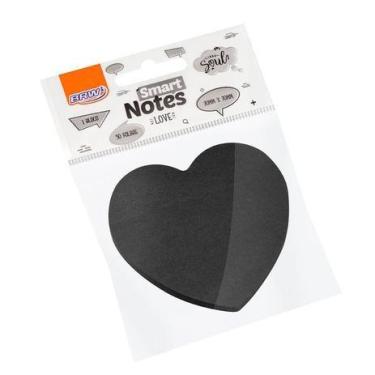Imagem de Bloco Adesivo de Anotações Preto Smart Notes 50 Fohas BRW - Unidade, C