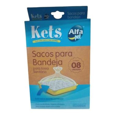 Imagem de sacos  para bandeja contem 8 unidades para areia sanitaria..medidas de