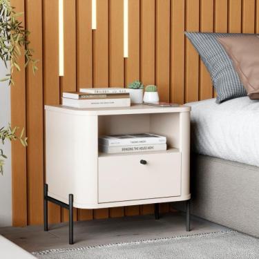 Imagem de Cômoda Pequena Filadelfia Off White Preto