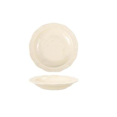 Imagem de Conjunto de tigela e prato de cerâmica simples e personalizado para uso doméstico, utensílios de mesa de cerâmica roxa para sala de jantar, tigelas e pratos de arroz - prato redondo de renda de 20 cm