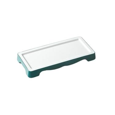 Imagem de Prato de mesa de restaurante quente comercial, prato de exibição de carne bovina self-service de corte fresco - 225010 verde escuro branco (liso)